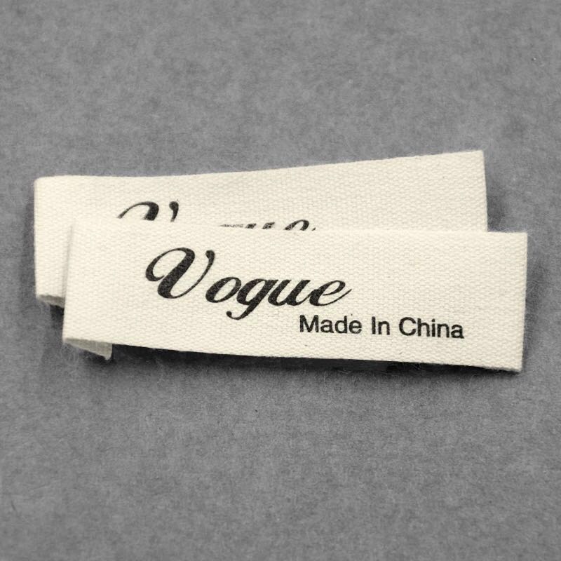 Private Logo Apparel Cotton Printed Label
