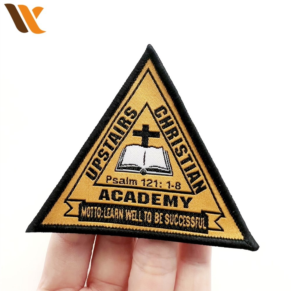 Preppy Braided Patch Of Yellow Triangles 2