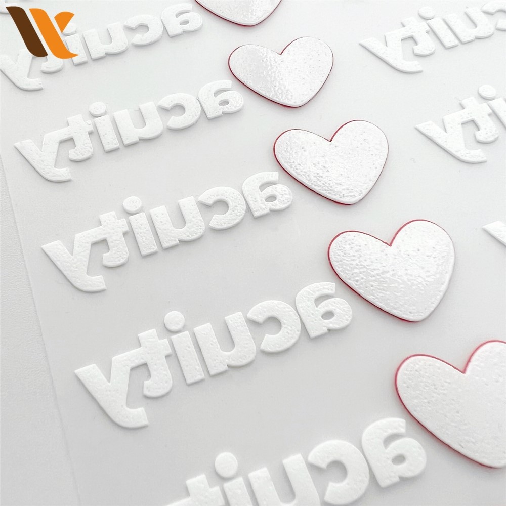 Custom Heat Transfer Printing 3D Rubber Label