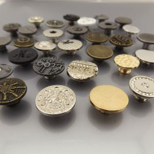 دکمه سفارشی Metal Tack برای شلوار جین