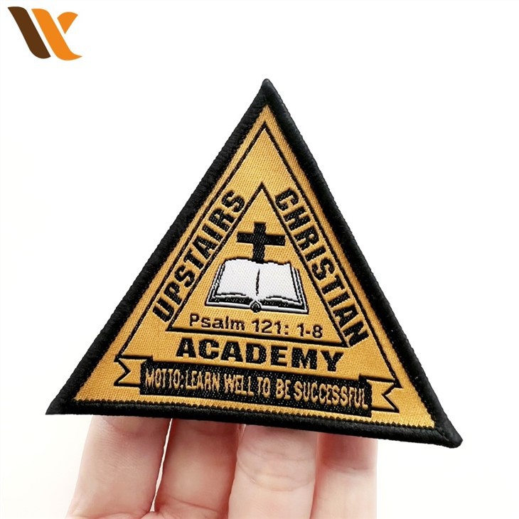 Preppy Braided Patch Of Yellow Triangles 2